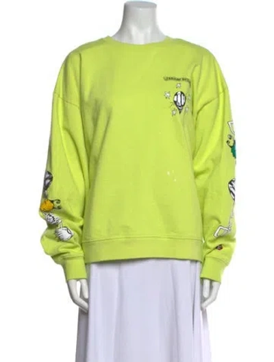 Pre-owned Chrome Hearts X Matty Boy Graphic Print Sweatshirt In Green