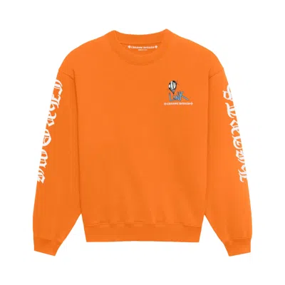 Pre-owned Chrome Hearts X Matty Boy Link & Build Crewneck 'orange'