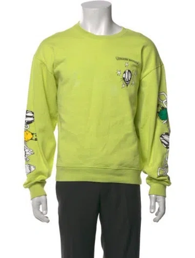 Pre-owned Chrome Hearts X Matty Boy 'link' Graphic Print Sweatshirt In Yellow