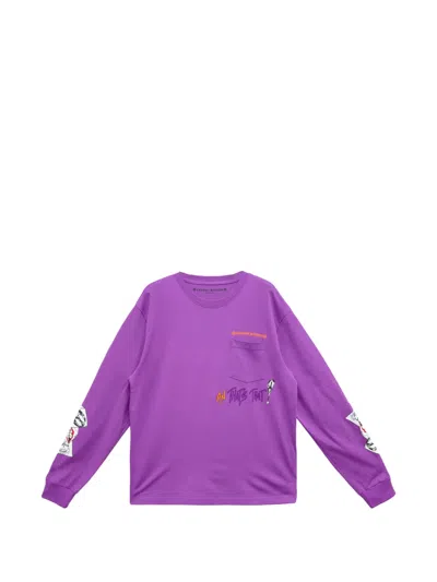 Chrome Hearts X Matty Boy Pocket Long-sleeve T-shirt In Purple
