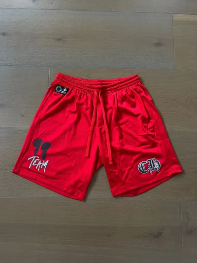 Pre-owned Chrome Hearts X Matty Boy Red Form Mesh Shorts