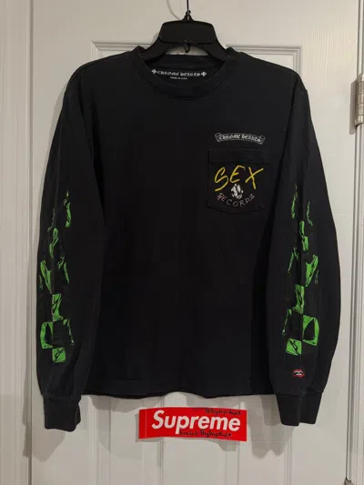 Pre-owned Chrome Hearts X Matty Boy Sex Records Long Sleeve In Black