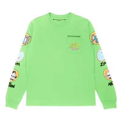 Pre-owned Chrome Hearts X Matty Boy Sex Records Long-sleeve T-shirt 'green'