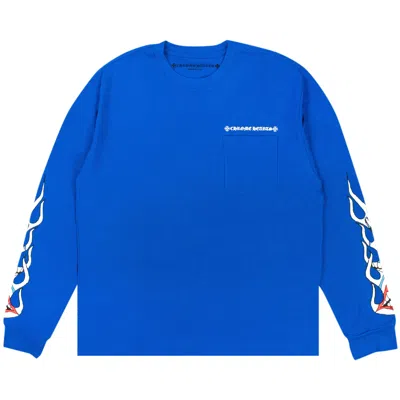 Pre-owned Chrome Hearts X Matty Boy Space Long-sleeve T-shirt 'blue' | Men's Size L