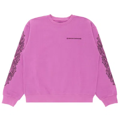 Pre-owned Chrome Hearts X Matty Boy Spider Web Crewneck Sweatshirt 'purple'