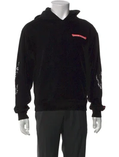 Pre-owned Chrome Hearts X Matty Boy 'stay Fast' Graphic Print Hoodie In Black