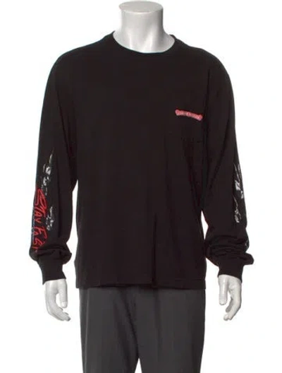 Pre-owned Chrome Hearts X Matty Boy Stay Fast Graphic Print T-shirt In Black