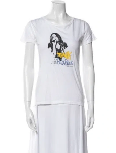 Pre-owned Chrome Hearts X Matty Boy 'thank Boy Blue' Graphic Print T-shirt In White