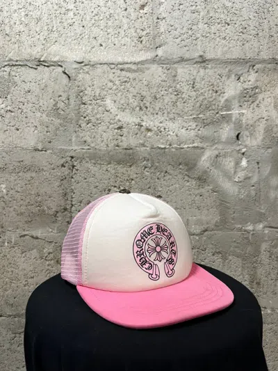 Pre-owned Chrome Hearts X Matty Boys Pink & White Trucker Hat