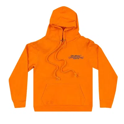 Pre-owned Chrome Hearts X Off-white Scroll Hoodie 'orange' | Men's Size Xs