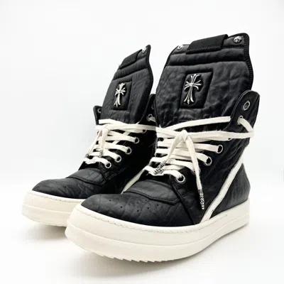 Pre-owned Chrome Hearts X Rick Owens Chrome Hearts Rick Owens Geobasket 2016 Shoes In Black/white
