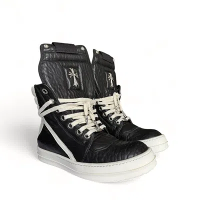 Pre-owned Chrome Hearts X Rick Owens Chrome Hearts Rick Owens Geobasket 2016 Shoes In Black/white
