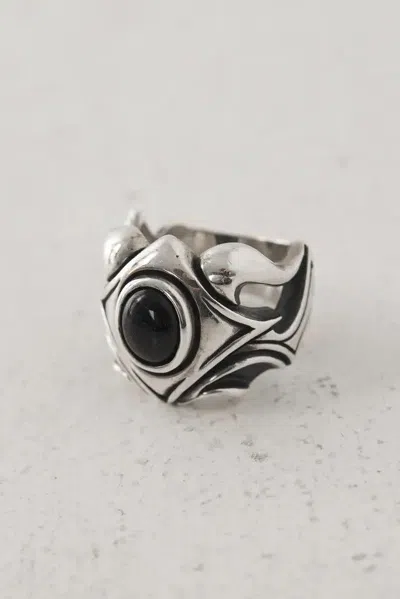 Pre-owned Chrome Hearts X Silver Gothic Ring Us 12 In Silver