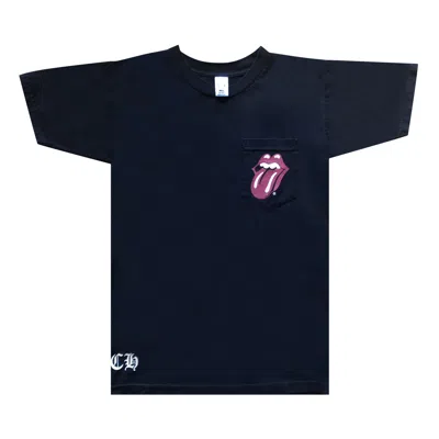Pre-owned Chrome Hearts X The Rolling Stones T-shirt 'black'