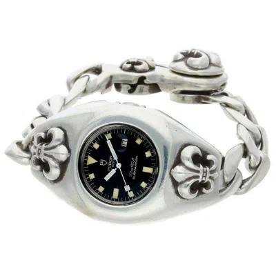 Pre-owned Chrome Hearts X Tudor Submariner In Silver