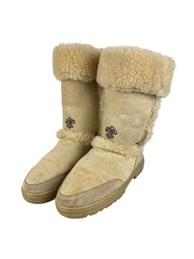 Pre-owned Chrome Hearts X Ugg Chrome Hearts Fleur Uggs Boots In Beige