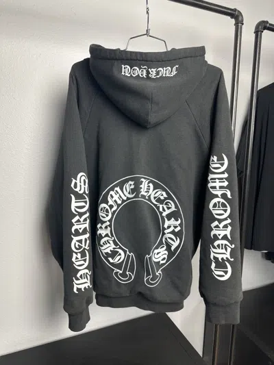 Pre-owned Chrome Hearts X Vintage 90's Chrome Hearts Fuck You Thermal Zip In Black
