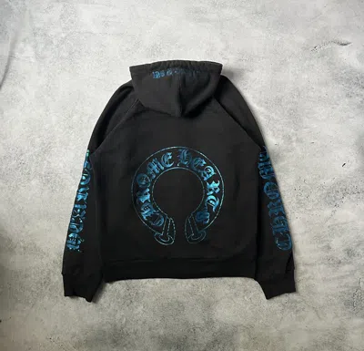 Pre-owned Chrome Hearts X Vintage 90's Metallic Horseshoe Thermal Lined Hoodie In Black
