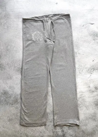 Pre-owned Chrome Hearts X Vintage 90's T Bar Logo Sweatpants In Heaher Gray