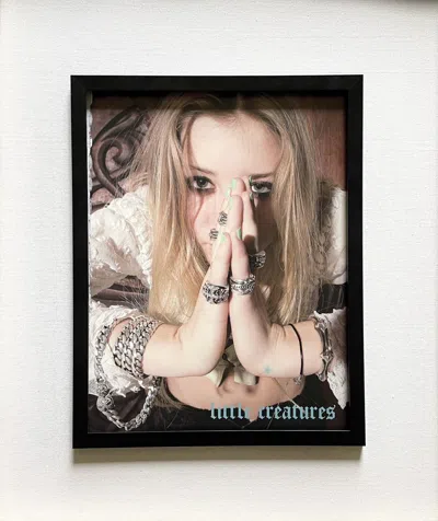 Pre-owned Chrome Hearts X Vintage Chrome Hearts Framed Poster 9x11 In Multi
