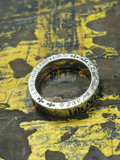 Pre-owned Chrome Hearts X Vintage Chrome Hearts Fuck You Ring In Silver