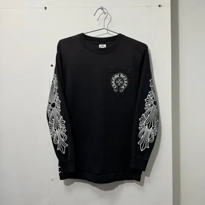 Pre-owned Chrome Hearts X Vintage Chrome Hearts Horseshoe Longsleeve Los Angeles S In Black