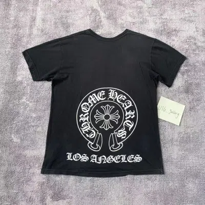 Pre-owned Chrome Hearts X Vintage Chrome Hearts Los Angeles Exclusive Horseshoe Pocket T-shirt In Black