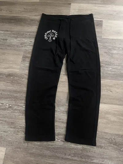 Pre-owned Chrome Hearts X Vintage Chrome Hearts T-bar Baggy Sweatpants In Black