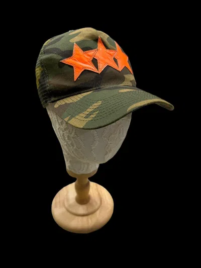 Pre-owned Chrome Hearts X Vintage Chrome Hearts Triple Stars Camo Trucker Cap Hat