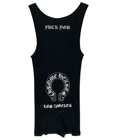Pre-owned Chrome Hearts X Vintage Chrome Hearts Vintage Los Angeles Horseshoe Dagger Tank Top In Black