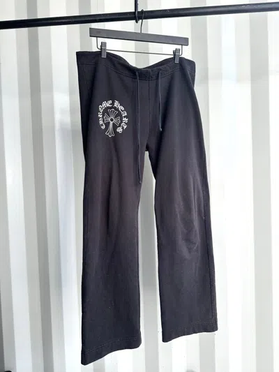 Pre-owned Chrome Hearts X Vintage T Bar Logo Sweatpants In Black