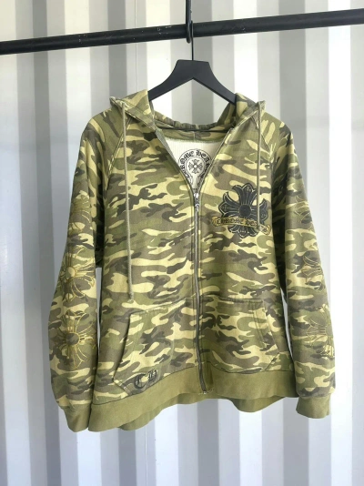 Pre-owned Chrome Hearts X Vintage Thermal Camo Zip Hoodie