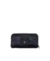 Chrome Hearts Zip Wallet In Black
