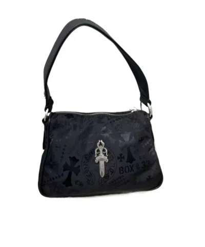 Chrome Hearts Zipper Shoulder Bag In Black