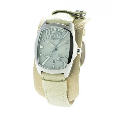 Chronotech Beige Leather Women's Watch In Sand