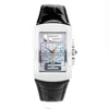 Chronotech Black Leather Watch In Black