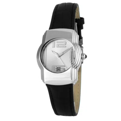 Chronotech Black Leather Women's Watch
