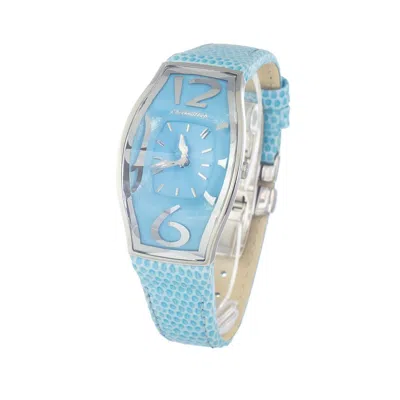 Chronotech Blue Leather Bracelet Women's Watch