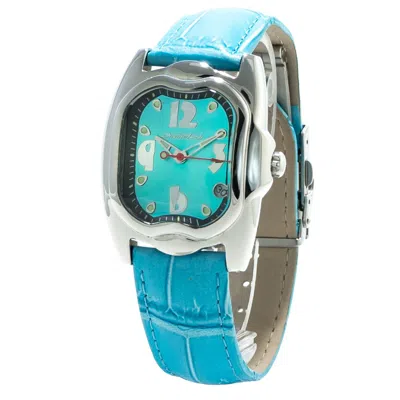 Chronotech Blue Leather Men's Watch