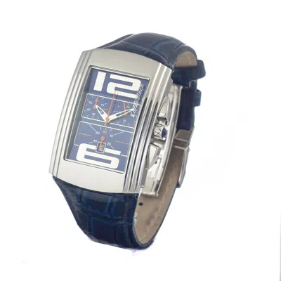 Chronotech Blue Leather Men's Watch