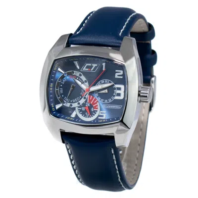 Chronotech Blue Leather Men's Watch
