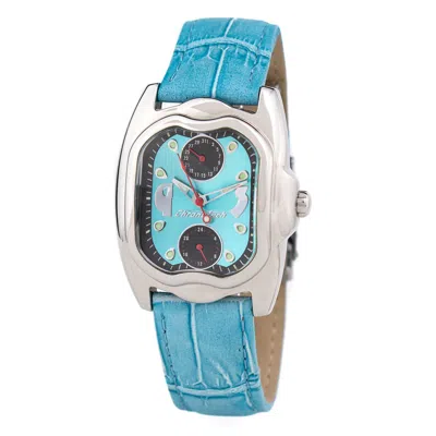 Chronotech Blue Leather Women's Watch