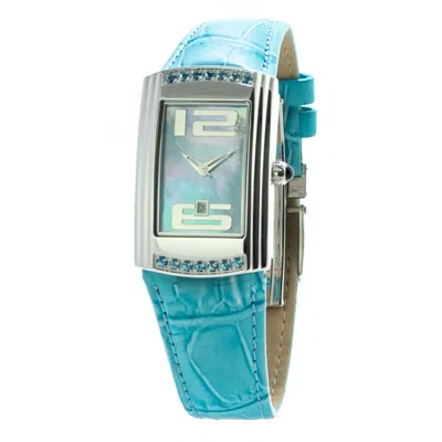 Chronotech Blue Leather Women's Watch