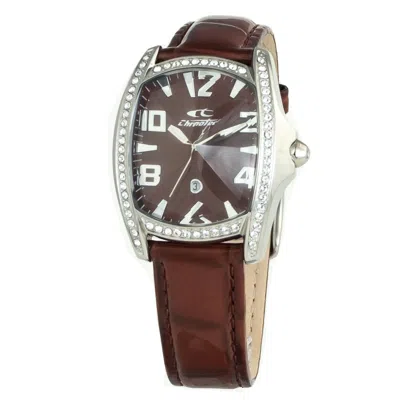 Chronotech Brown Leather Women's Watch