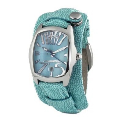 Chronotech Blue Leather Watch