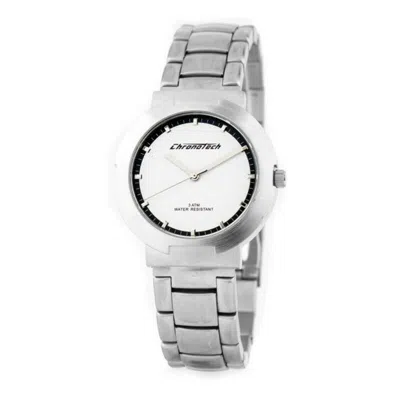 Chronotech Silver Steel Watch