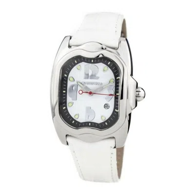 Chronotech White Leather Watch