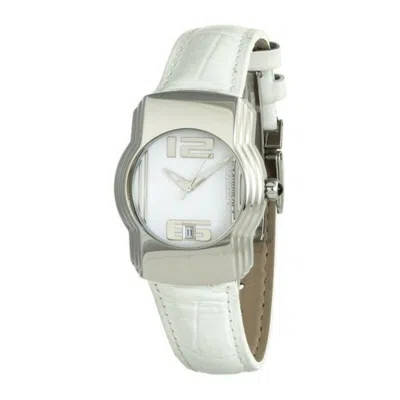 Chronotech White Leather Watch