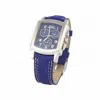 Chronotech Blue Leather Watch