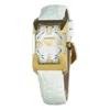 Chronotech White Leather Watch